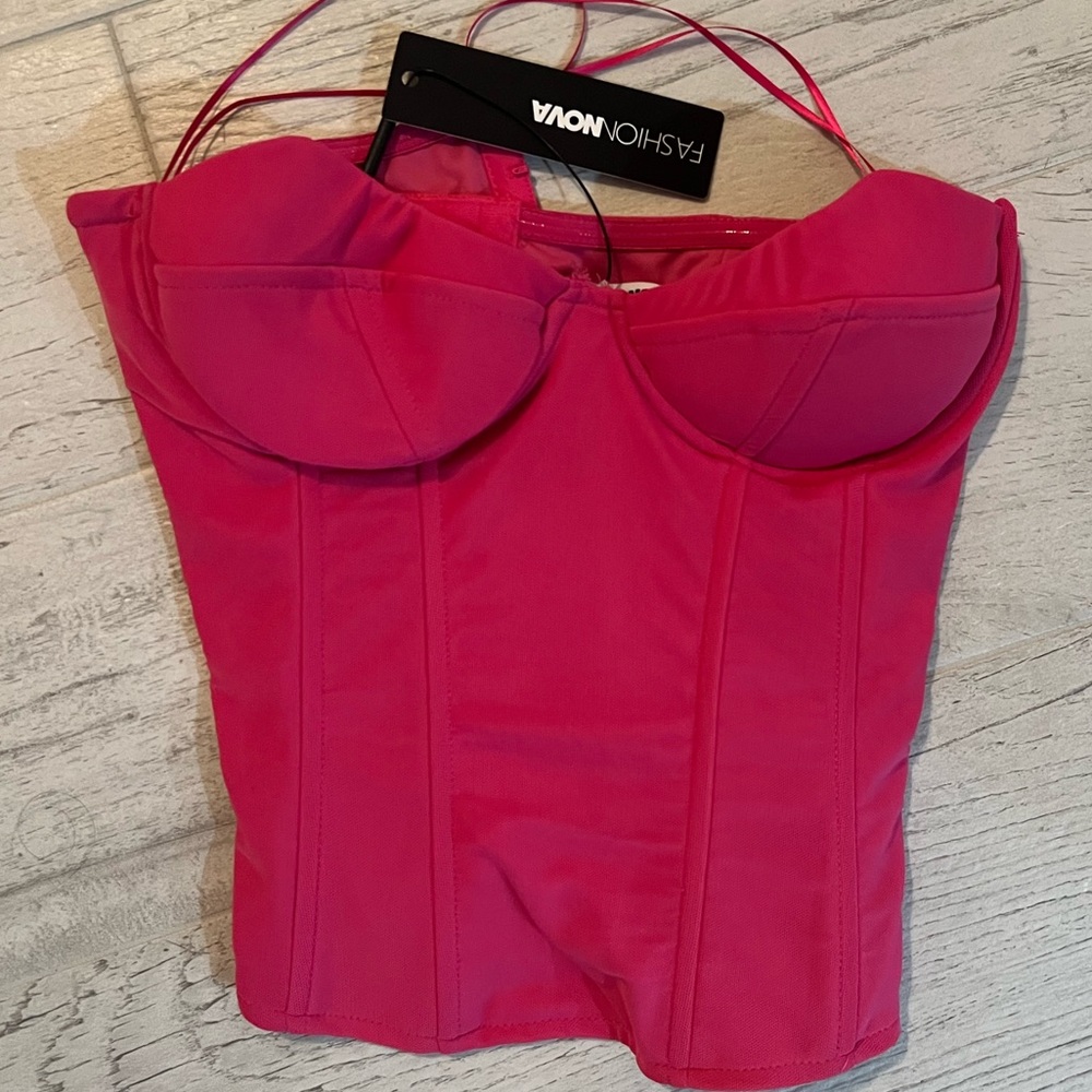 Endless love mesh corset top